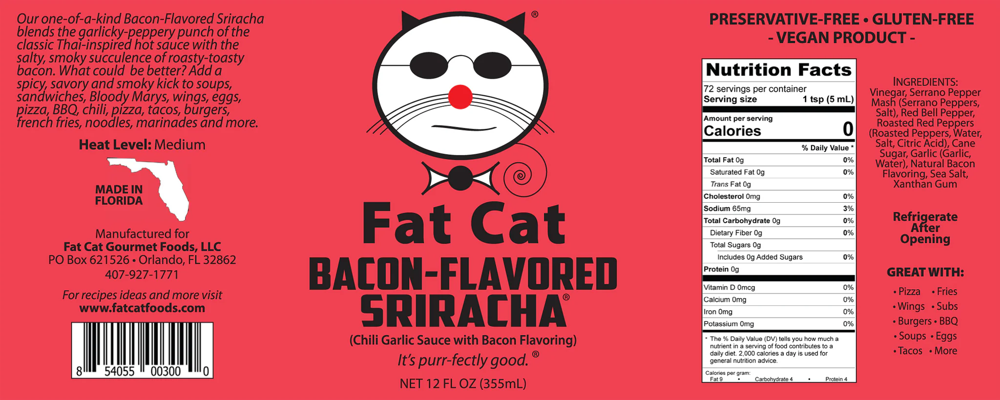 Bacon-Flavored Sriracha Chili Garlic Sauce with Bacon Flavoring (Vegan) - Image 8