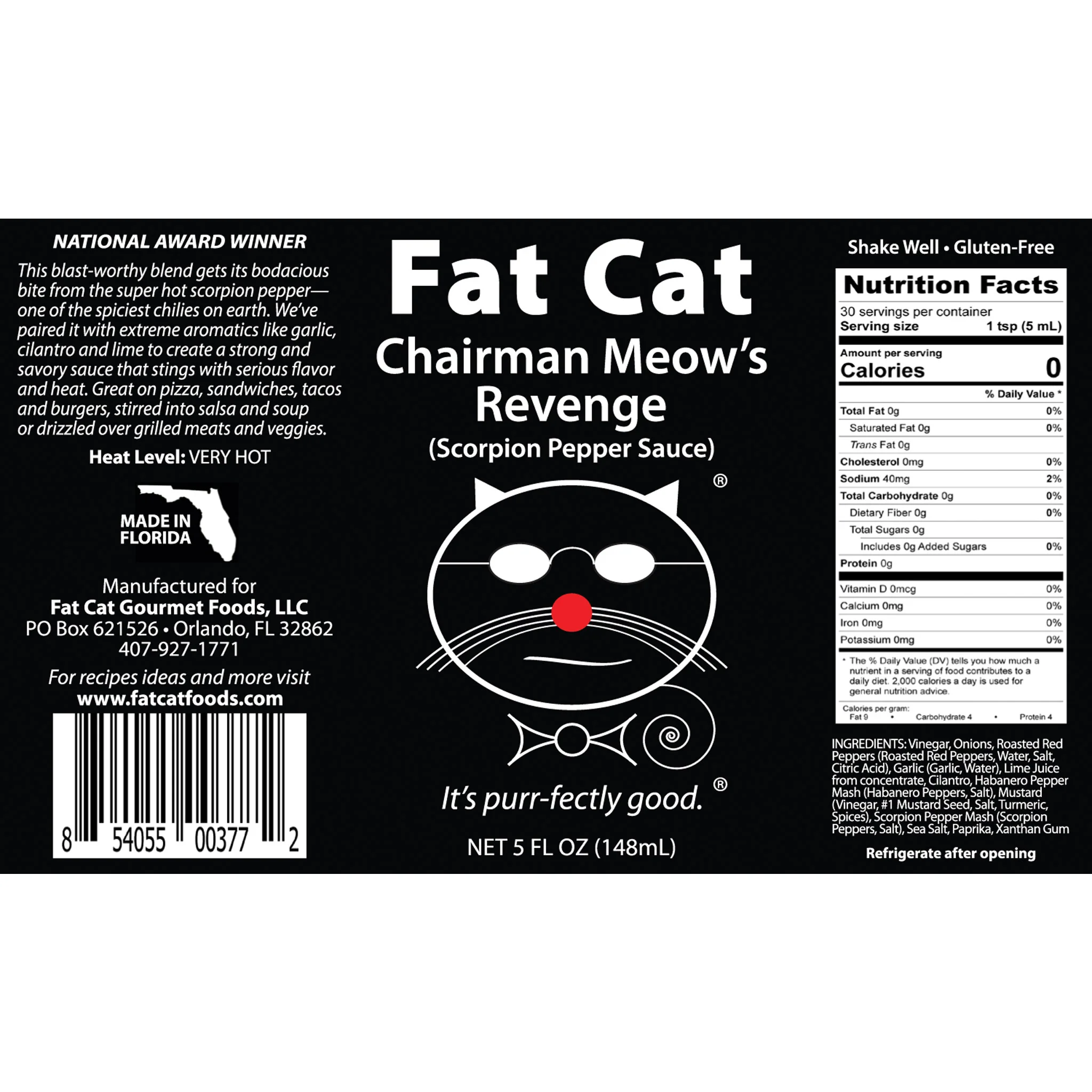 Chairman Meow's Revenge Scorpion Pepper Sauce - Image 7