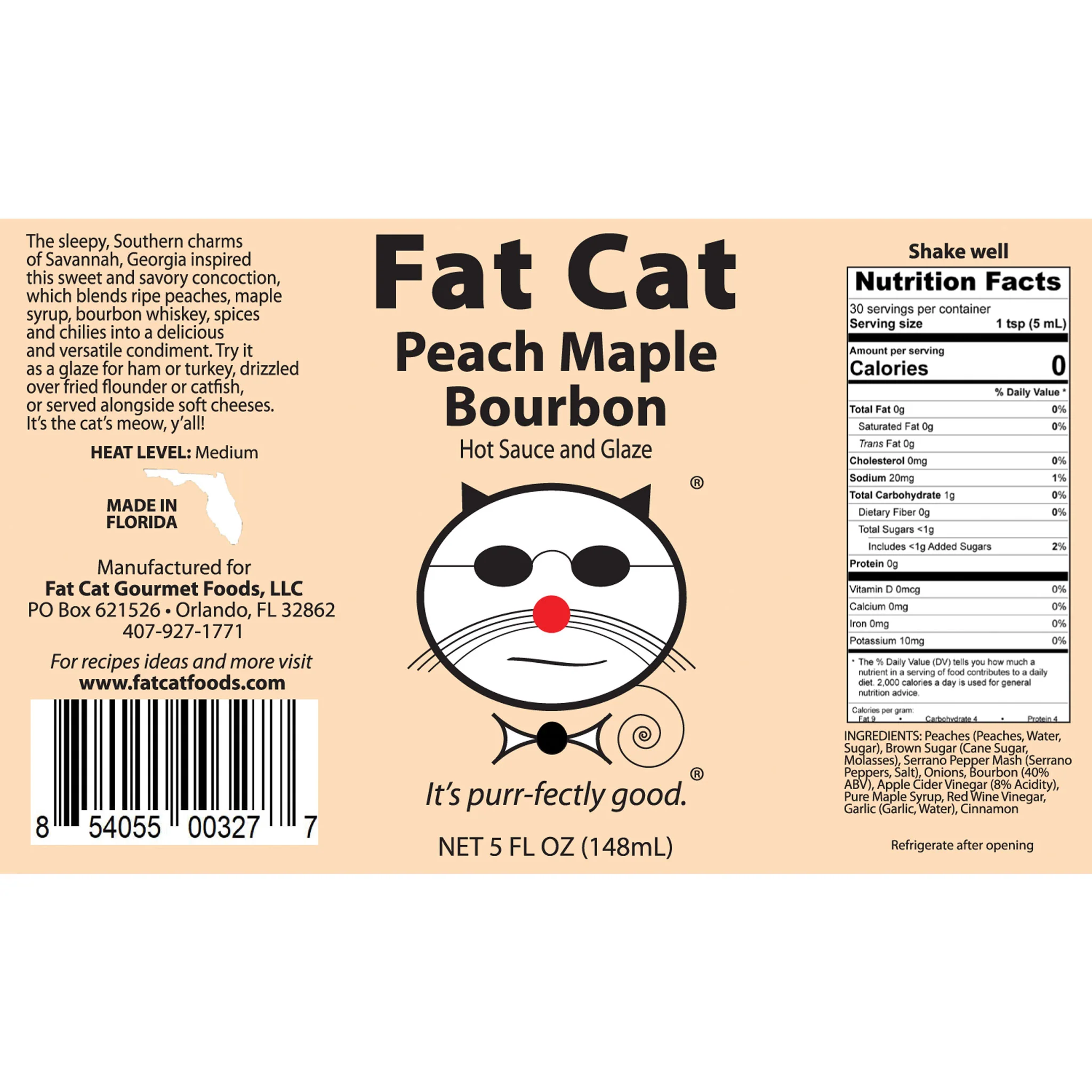 Peach Maple Bourbon Hot Sauce and Glaze - Image 8